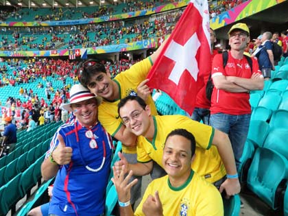 bresilien supporter de la suisse
